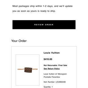 Louis Vuitton Monogram Clutch in Brown and Tan